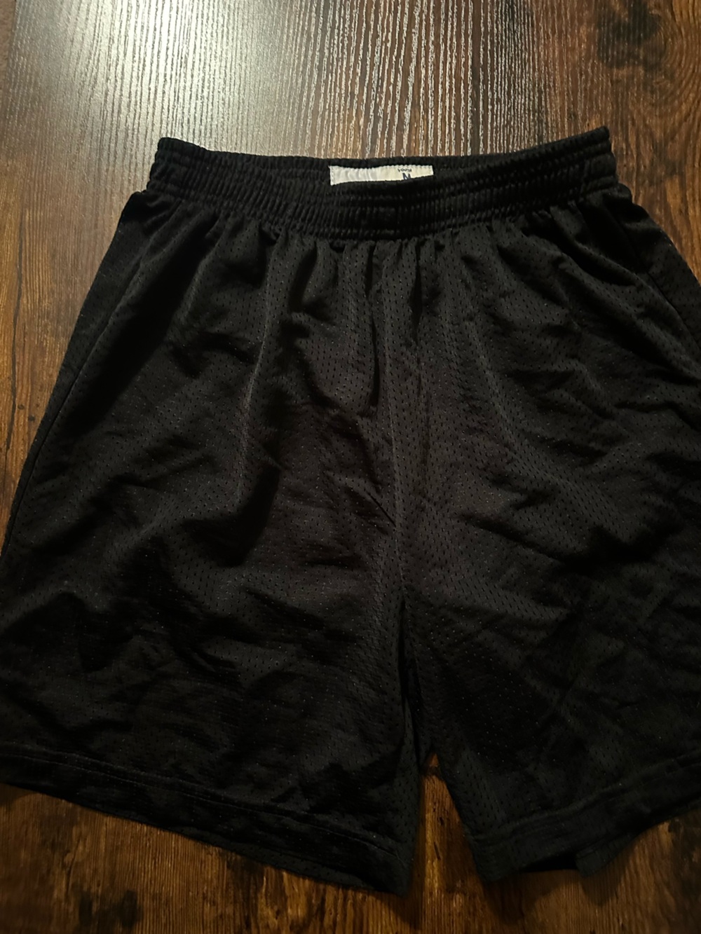 Boy’s Black Athletic Mesh Shorts